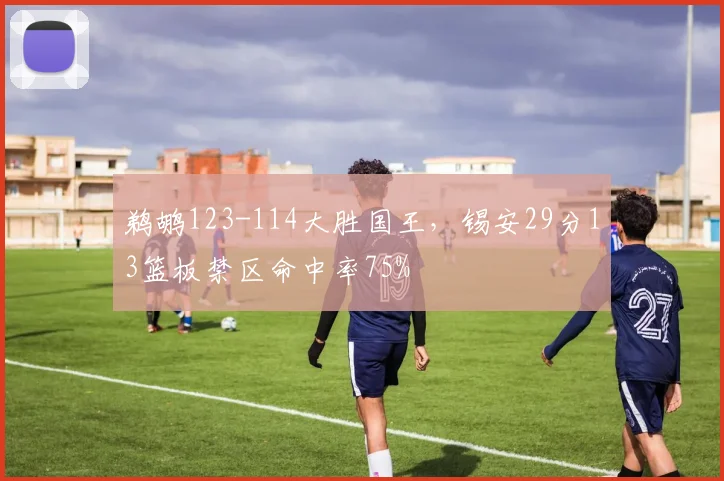 鹈鹕123-114大胜国王，锡安29分13篮板禁区命中率75%